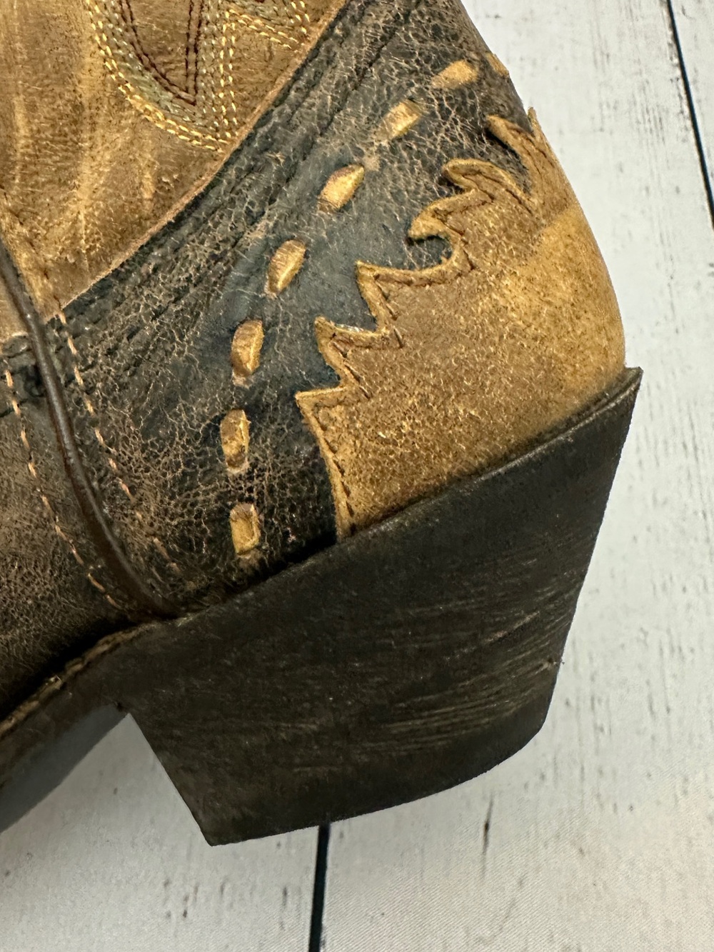🤠 Laredo Cullison Bucklace Distressed Western Cowboy Boots women’s size 9M - Picture 10 of 15
